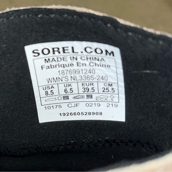 SOREL Joan of Arctic Wedge III Chelsea Booties Omega Taupe, Wet Sand size 8.5 - Picture 5 of 6